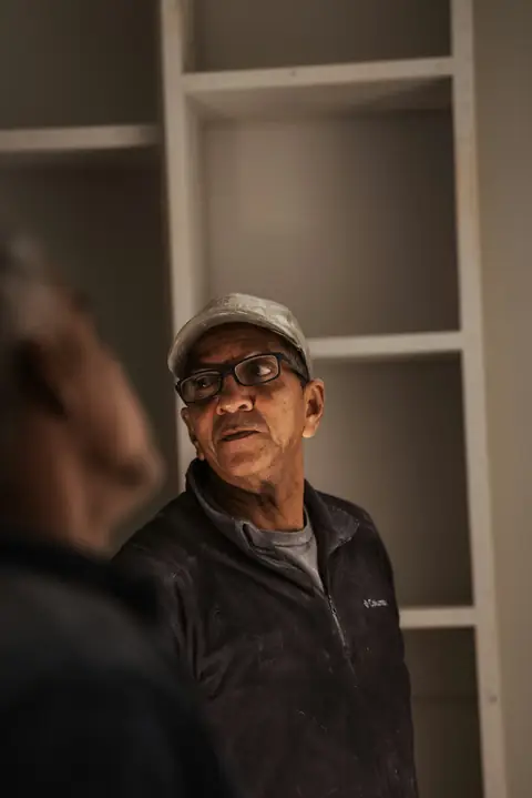 Ray Delgado, founder, in his workshop