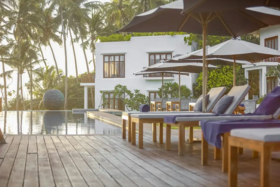 Teak pool deck, Marco Island